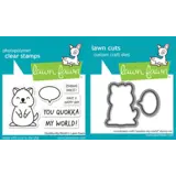 Lawn Fawn Quokka My World Stamp & Die DUO (LF3937)