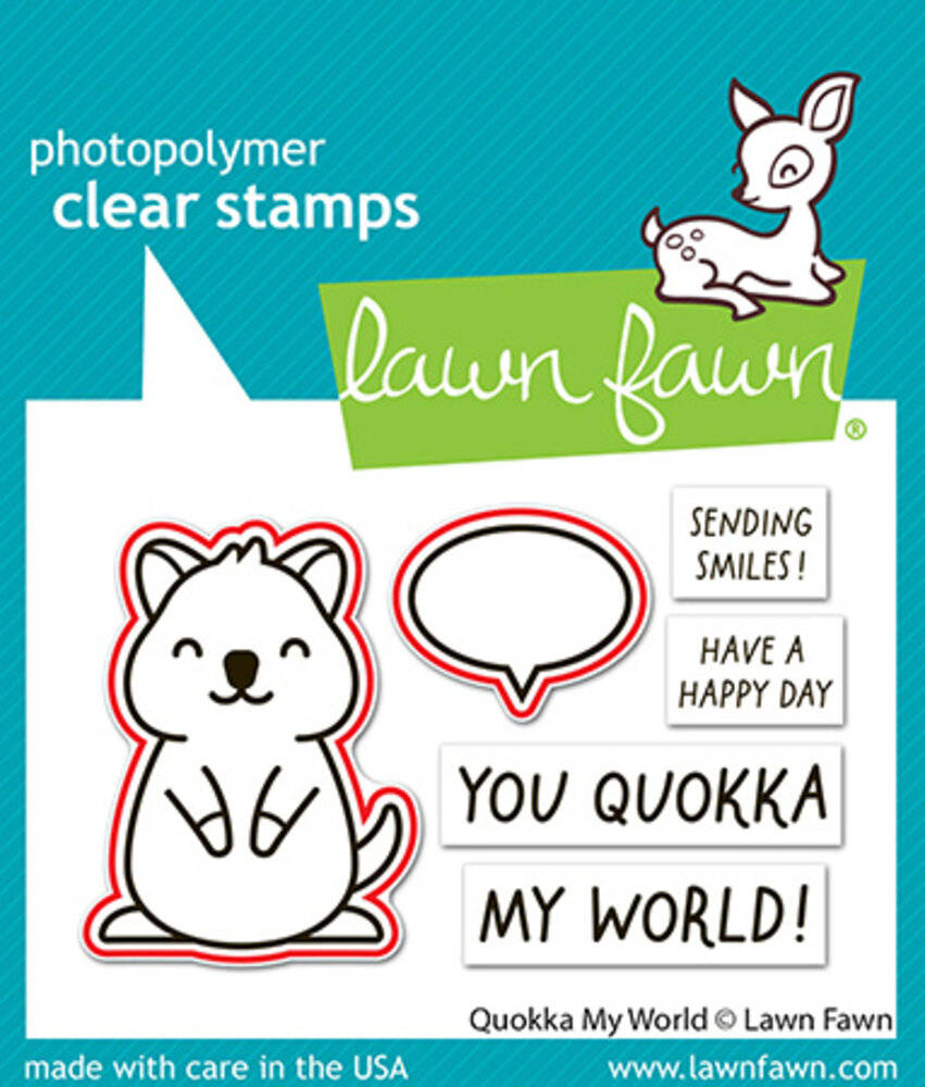 Lawn Fawn Quokka My World Stamp & Die DUO (LF3937)