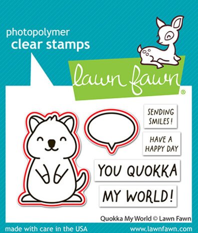 Lawn Fawn Quokka My World Stamp & Die DUO (LF3937)