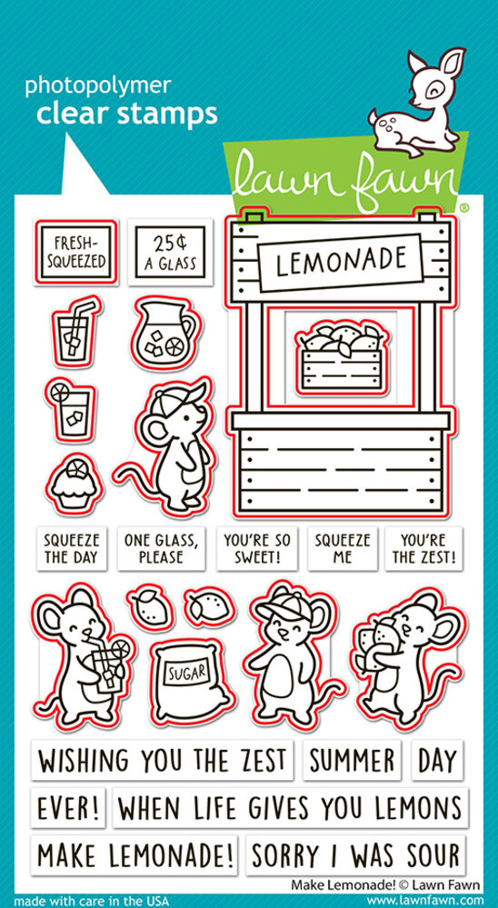 Lawn Fawn Make Lemonade! Stamp & Die DUO (LF4123) Lawn Fawn Make Lemonade! Stamp & Die DUO (LF4123)