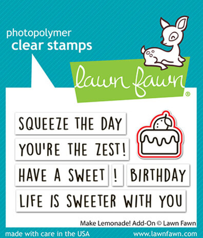 Lawn Fawn Make Lemonade! Add-On Stamp & Die DUO (LF4126) Lawn Fawn Make Lemonade! Add-On Stamp & Die DUO (LF4126)