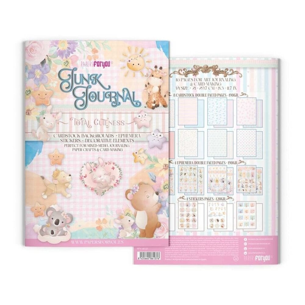 Papers For You Total Cuteness A4 Junk Journal (PFY-16137) Papers For You Total Cuteness A4 Junk Journal (PFY-16137)
