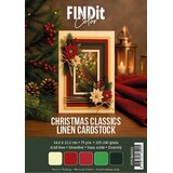 Find It Trading Linen Cardstock Pack A5 Christmas Classics (FITCBA5012)