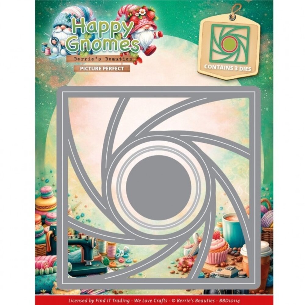Berrie's Beauties Happy Gnomes Dies Picture Perfect (BBD10114)
