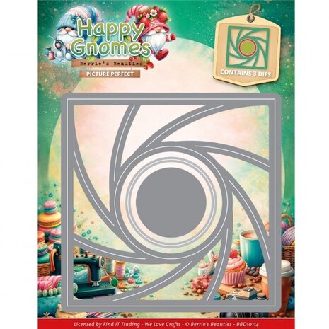 Berrie's Beauties Happy Gnomes Dies Picture Perfect (BBD10114)