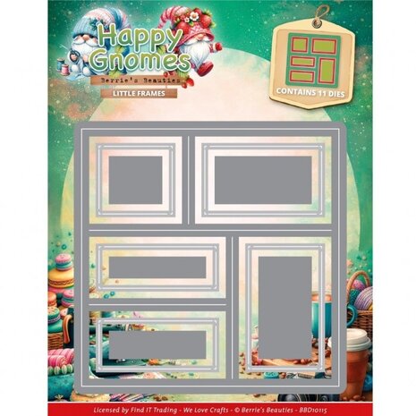 Berrie's Beauties Happy Gnomes Dies Little Frames (BBD10115) Berrie's Beauties Happy Gnomes Dies Little Frames (BBD10115)