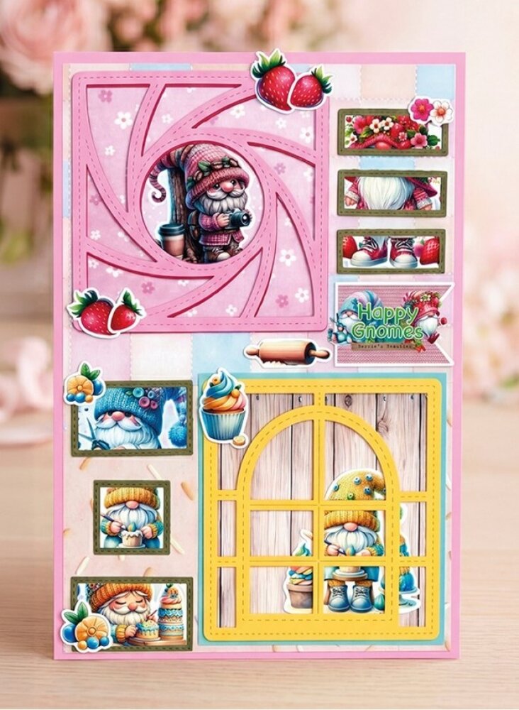 Berrie's Beauties Happy Gnomes Dies Little Frames (BBD10115) Berrie's Beauties Happy Gnomes Dies Little Frames (BBD10115)