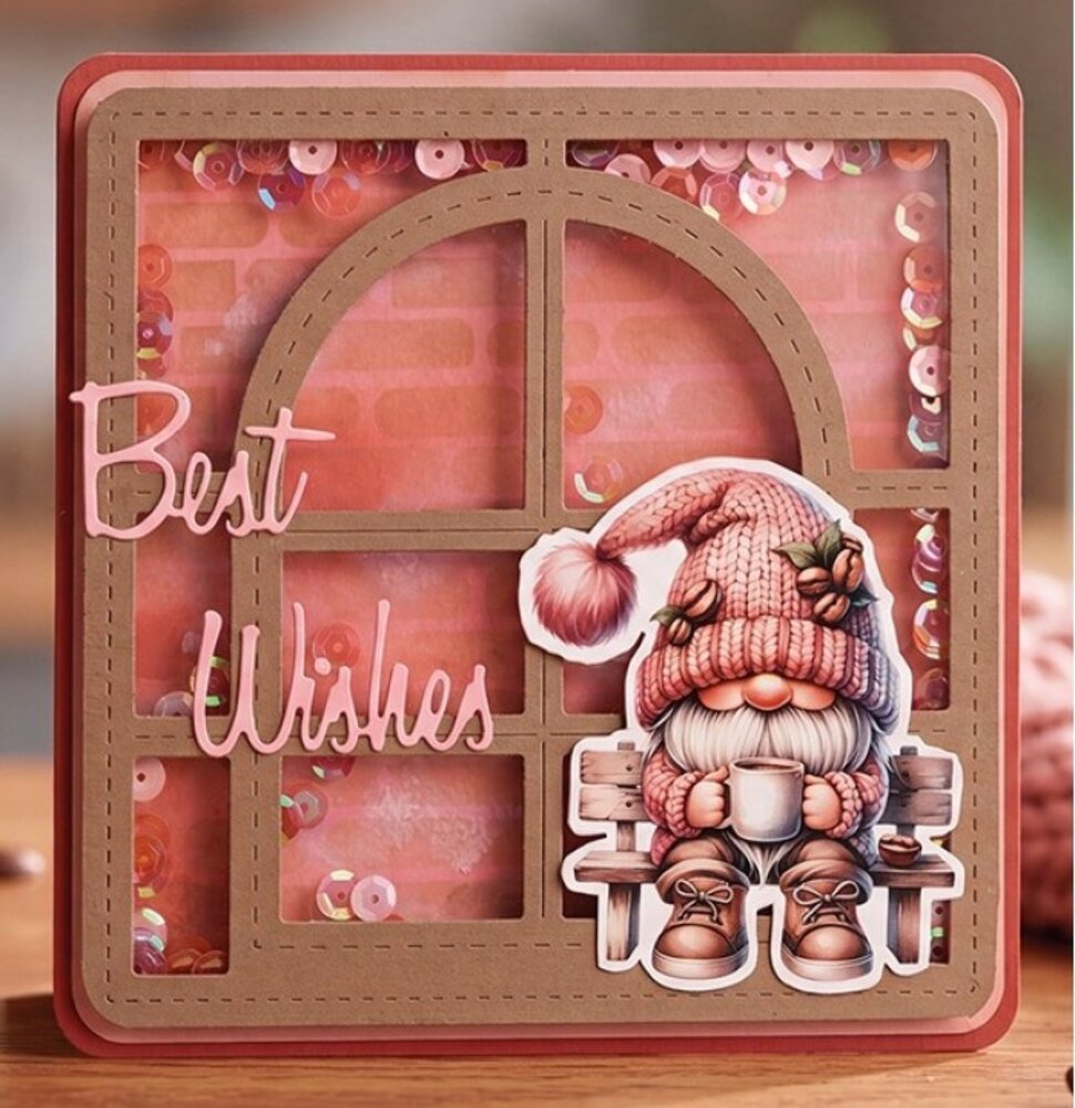 Berrie's Beauties Happy Gnomes Dies Cottage Window (BBD10116)