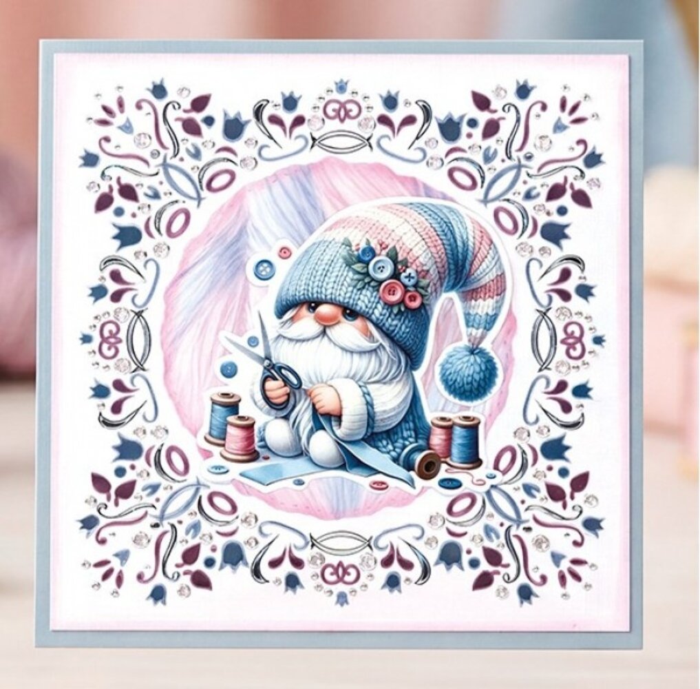 Berrie's Beauties Happy Gnomes 3D Push Out Sew Much Love (SB11135) Berrie's Beauties Happy Gnomes 3D Push Out Sew Much Love (SB11135)