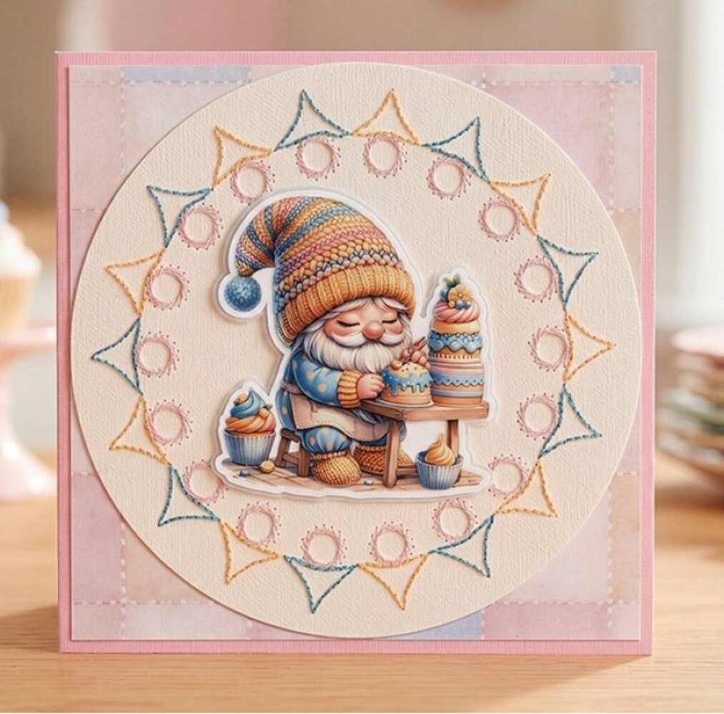 Berrie's Beauties Happy Gnomes 3D Push Out The Tiny Baker (SB11136) Berrie's Beauties Happy Gnomes 3D Push Out The Tiny Baker (SB11136)