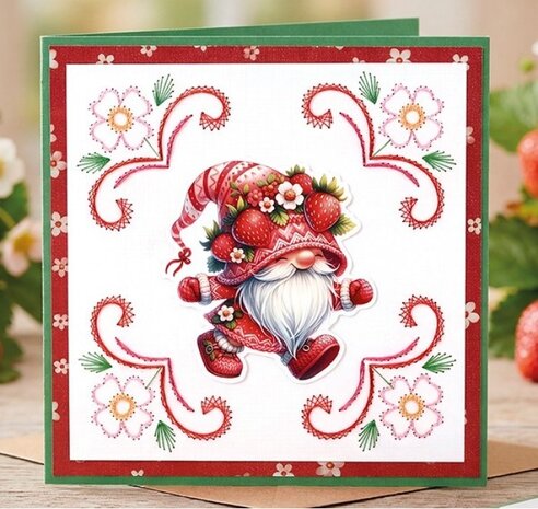 Berrie's Beauties Happy Gnomes 3D Push Out Berry Cute (SB11137) Berrie's Beauties Happy Gnomes 3D Push Out Berry Cute (SB11137)