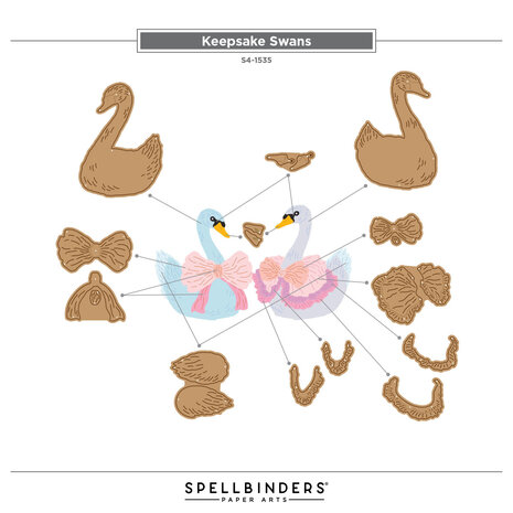 Spellbinders Buttons & Keepsakes Etched Dies Keepsake Swans by Frank Garcia (S4-1535) Spellbinders Buttons & Keepsakes Etched Dies Keepsake Swans by Frank Garcia (S4-1535)