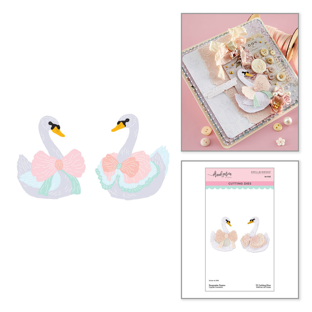 Spellbinders Buttons & Keepsakes Etched Dies Keepsake Swans by Frank Garcia (S4-1535) Spellbinders Buttons & Keepsakes Etched Dies Keepsake Swans by Frank Garcia (S4-1535)