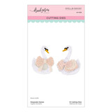 Spellbinders PRE-ORDER Buttons & Keepsakes Etched Dies Keepsake Swans by Frank Garcia (S4-1535)