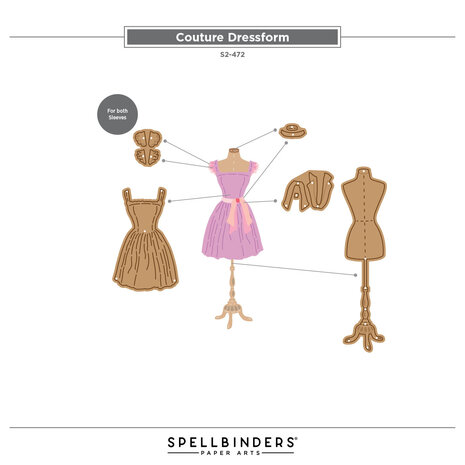 Spellbinders Buttons & Keepsakes Etched Dies Couture Dressform by Frank Garcia (S2-472) Spellbinders Buttons & Keepsakes Etched Dies Couture Dressform by Frank Garcia (S2-472)