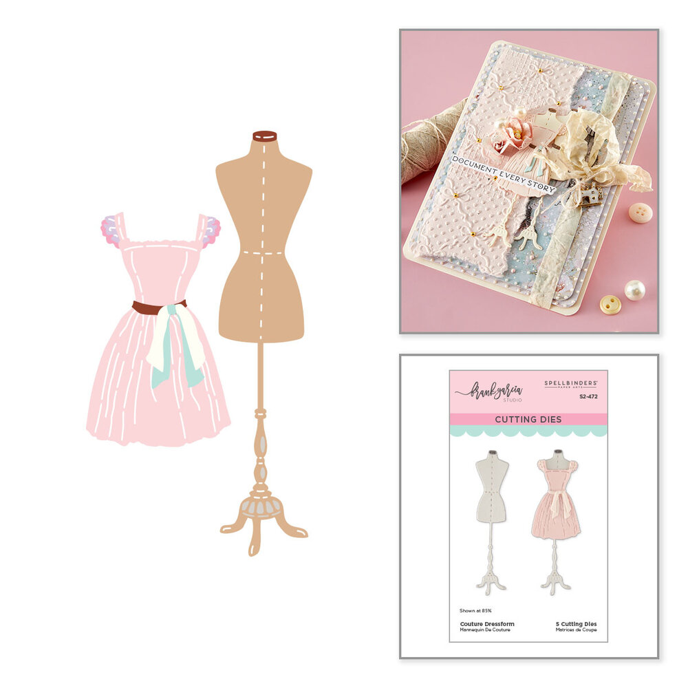 Spellbinders Buttons & Keepsakes Etched Dies Couture Dressform by Frank Garcia (S2-472) Spellbinders Buttons & Keepsakes Etched Dies Couture Dressform by Frank Garcia (S2-472)
