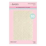 Spellbinders PRE-ORDER Buttons & Keepsakes 3D Embossing Folder Ribbons & Seams by Frank Garcia (E3D-173)