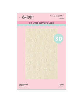 Spellbinders PRE-ORDER Buttons & Keepsakes 3D Embossing Folder Haberdashery Buttons by Frank Garcia (E3D-176) Spellbinders PRE-ORDER Buttons & Keepsakes 3D Embossing Folder Haberdashery Buttons by Frank Garcia (E3D-176)