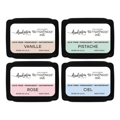 Spellbinders Buttons & Keepsakes BetterPress Ink Mini Set Blushing Macarons (4pcs) by Frank Garcia (BPI-064) Spellbinders Buttons & Keepsakes BetterPress Ink Mini Set Blushing Macarons (4pcs) by Frank Garcia (BPI-064)