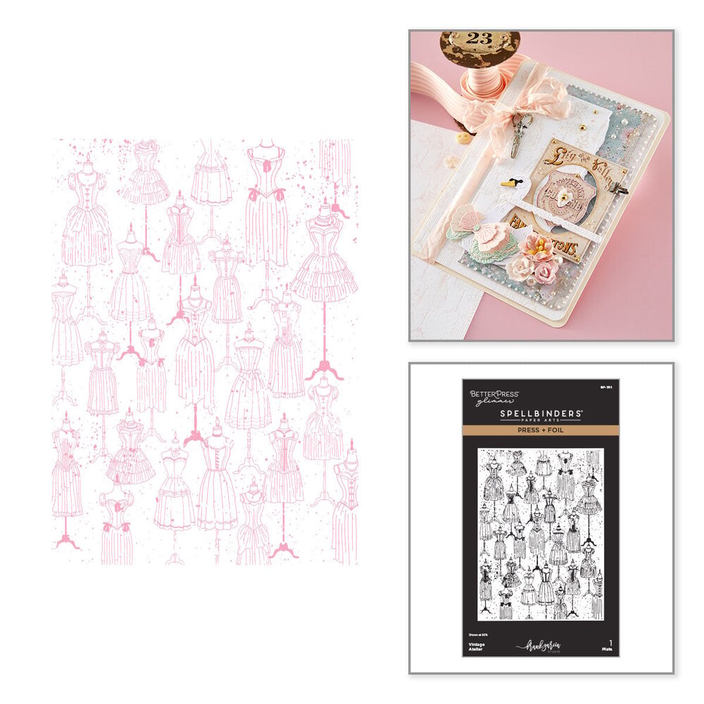 Spellbinders Buttons & Keepsakes Press + Foil Plate Vintage Atelier by Frank Garcia (BP-365) Spellbinders Buttons & Keepsakes Press + Foil Plate Vintage Atelier by Frank Garcia (BP-365)