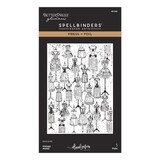 Spellbinders PRE-ORDER Buttons & Keepsakes Press + Foil Plate Vintage Atelier by Frank Garcia (BP-365)
