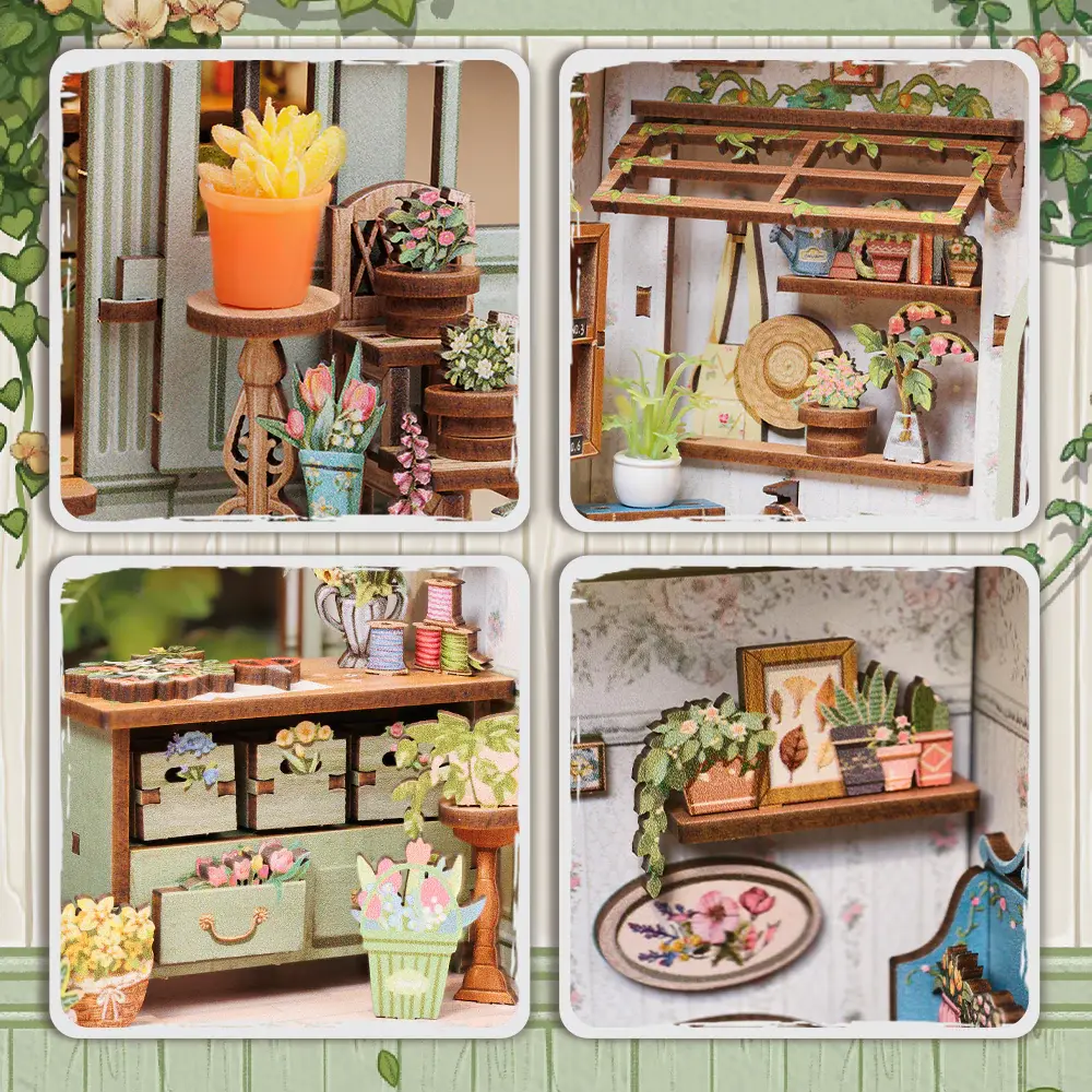 CuteBee DIY Miniature House Champs-Élysées Florist (CWGC201) CuteBee DIY Miniature House Champs-Élysées Florist (CWGC201)