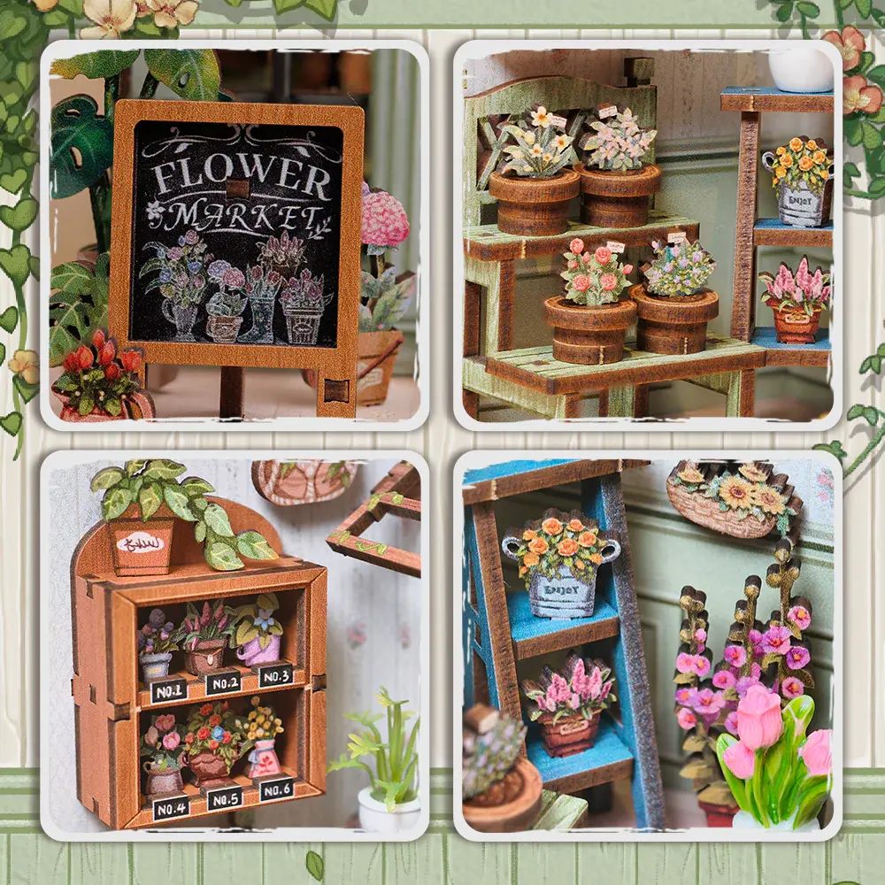 CuteBee DIY Miniature House Champs-Élysées Florist (CWGC201) CuteBee DIY Miniature House Champs-Élysées Florist (CWGC201)