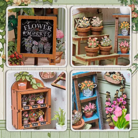 CuteBee DIY Miniature House Champs-Élysées Florist (CWGC201) CuteBee DIY Miniature House Champs-Élysées Florist (CWGC201)