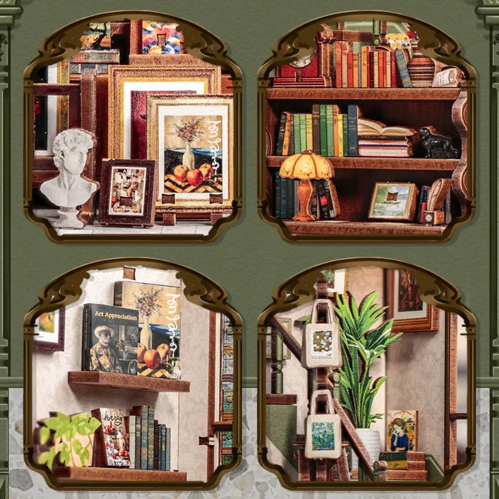 CuteBee DIY Miniature House Gallery Bookstore (CWGC214) CuteBee DIY Miniature House Gallery Bookstore (CWGC214)
