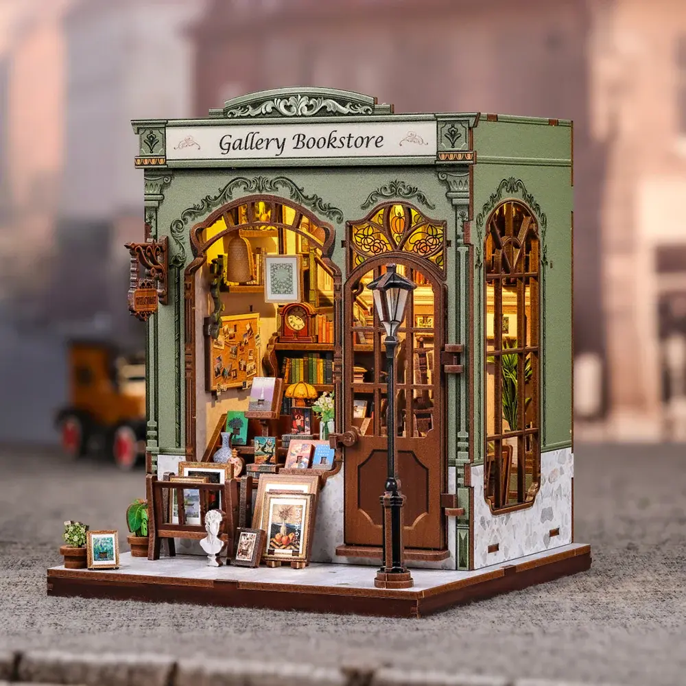 CuteBee DIY Miniature House Gallery Bookstore (CWGC214) CuteBee DIY Miniature House Gallery Bookstore (CWGC214)
