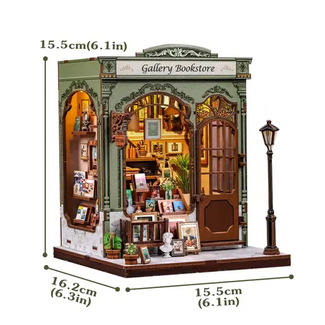 CuteBee DIY Miniature House Gallery Bookstore (CWGC214) CuteBee DIY Miniature House Gallery Bookstore (CWGC214)