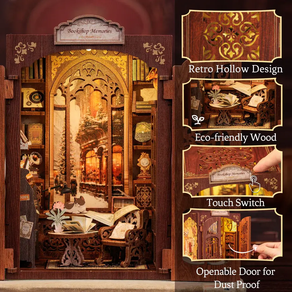 CuteBee DIY Book Nook Kit Bookshop Memories (SD01) CuteBee DIY Book Nook Kit Bookshop Memories (SD01)