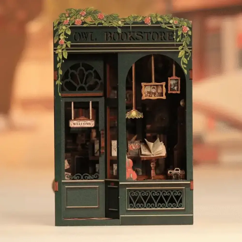CuteBee DIY Book Nook Kit Owl Bookstore (SD02) CuteBee DIY Book Nook Kit Owl Bookstore (SD02)