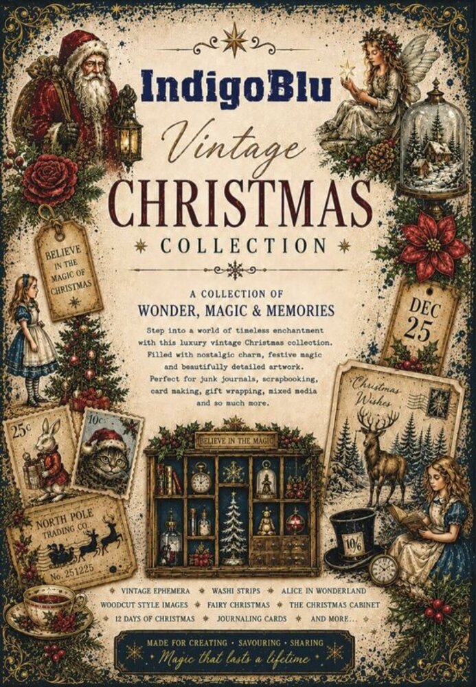 IndigoBlu Vintage Christmas Collection A4 Paper Book (IND1575) IndigoBlu Vintage Christmas Collection A4 Paper Book (IND1575)
