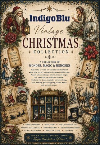 IndigoBlu Vintage Christmas Collection A4 Paper Book (IND1575) IndigoBlu Vintage Christmas Collection A4 Paper Book (IND1575)