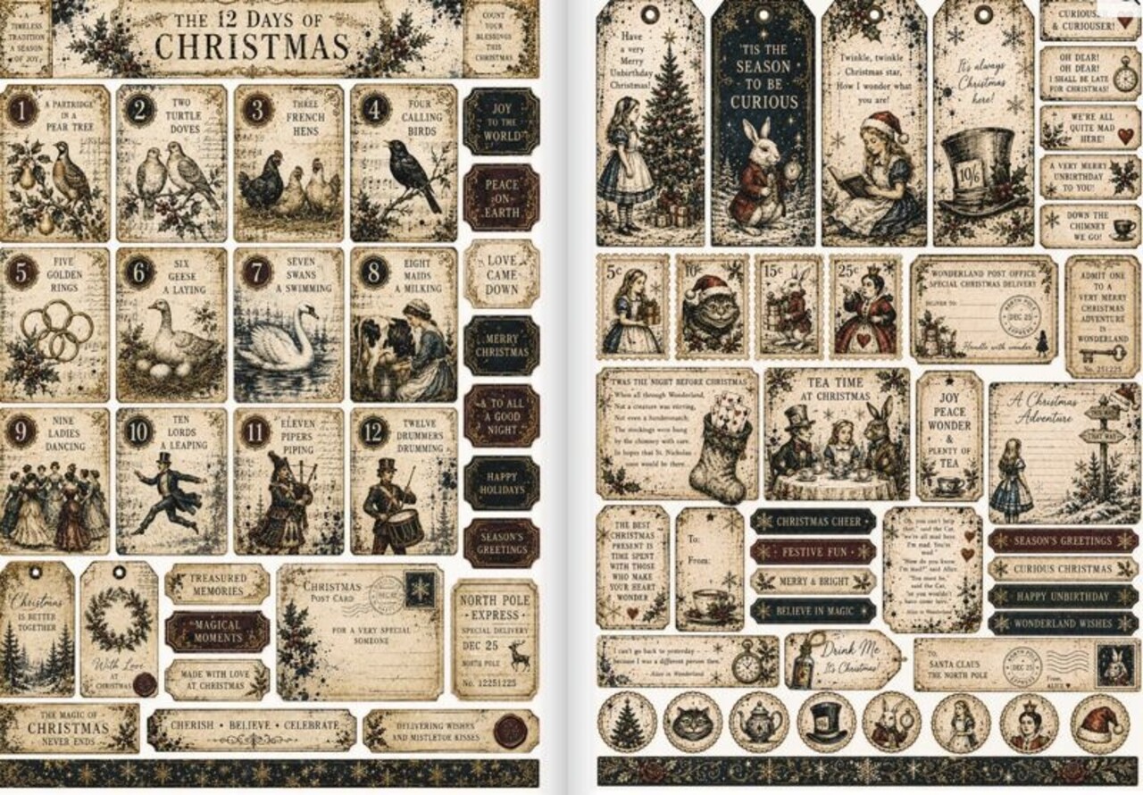 IndigoBlu Vintage Christmas Collection A4 Paper Book (IND1575) IndigoBlu Vintage Christmas Collection A4 Paper Book (IND1575)