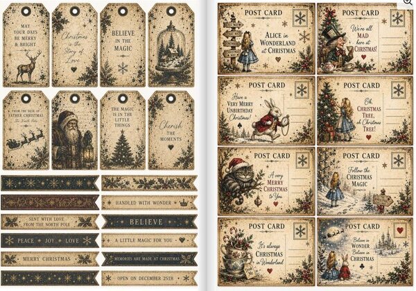 IndigoBlu Vintage Christmas Collection A4 Paper Book (IND1575) IndigoBlu Vintage Christmas Collection A4 Paper Book (IND1575)
