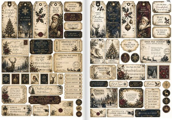 IndigoBlu Vintage Christmas Collection A4 Paper Book (IND1575) IndigoBlu Vintage Christmas Collection A4 Paper Book (IND1575)