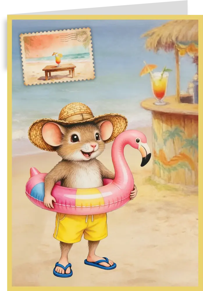 Creatief Art A Mice Vacation Card Kit (RE2530-0198)