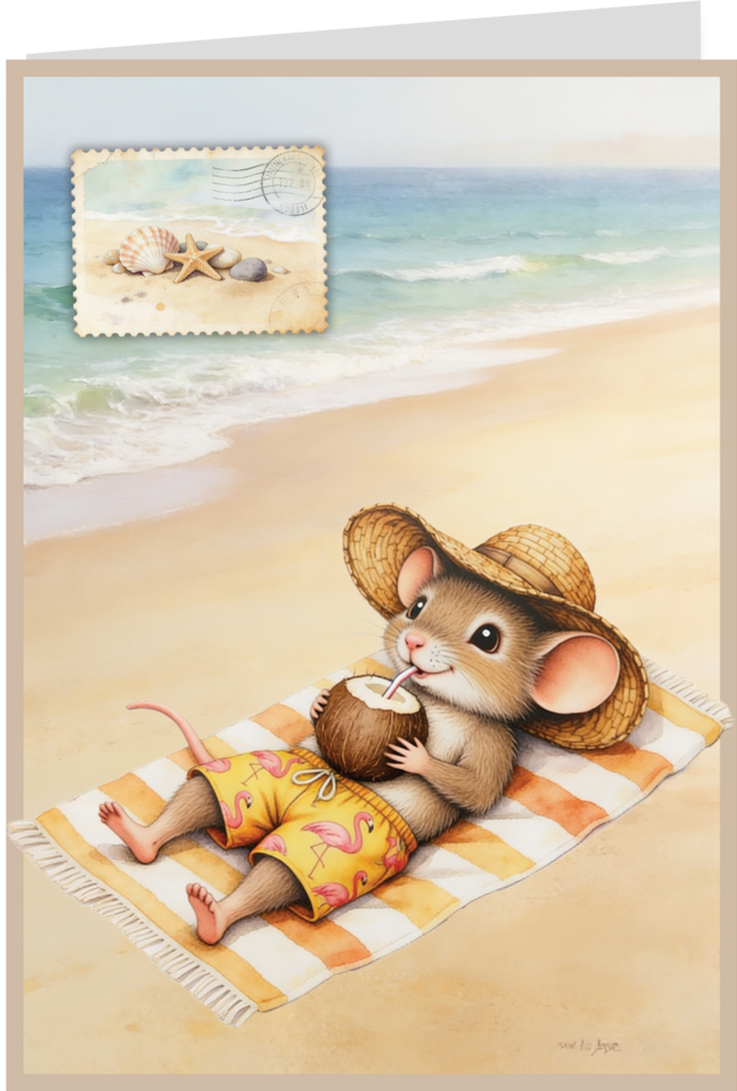Creatief Art A Mice Vacation Card Kit (RE2530-0198)