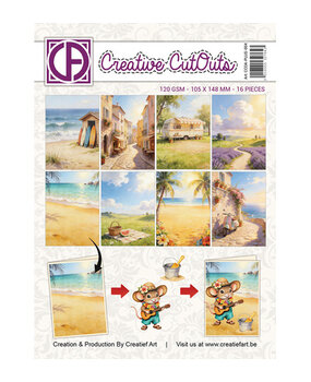 Creatief Art A Mice Vacation A6 Collage Paper (CCOA-PLUS-004) Creatief Art A Mice Vacation A6 Collage Paper (CCOA-PLUS-004)