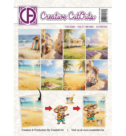Creatief Art A Mice Vacation A6 Collage Paper (CCOA-PLUS-004) Creatief Art A Mice Vacation A6 Collage Paper (CCOA-PLUS-004)