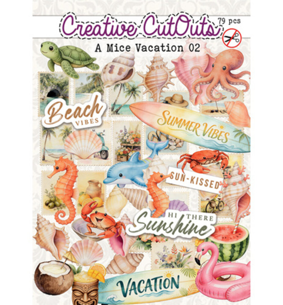 Creatief Art A Mice Vacation Die-Cuts Creative CutOuts 2 (CCODC-PLUS-005) Creatief Art A Mice Vacation Die-Cuts Creative CutOuts 2 (CCODC-PLUS-005)