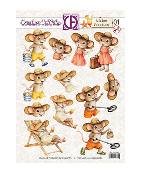 Creatief Art A Mice Vacation 01 Stansvel (CCO-048) Creatief Art A Mice Vacation 01 Stansvel (CCO-048)