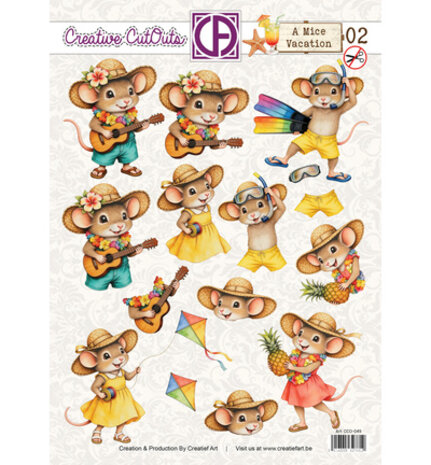 Creatief Art A Mice Vacation 02 Stansvel (CCO-049)