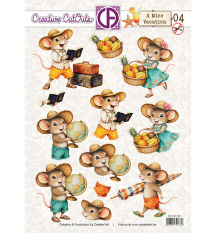 Creatief Art A Mice Vacation 04 Stansvel (CCO-051)
