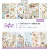 Crafter's Companion Scrapbook Memories 12x12 Inch Paper Pad (CC-PAD12-SCME)