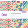 Crafter's Companion Retro Rainbow 12x12 Inch Paper Pad (CC-RETRAI-PAD12)