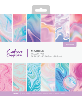 Crafter's Companion Marble 8x8 Inch Vellum Pad (CC-VELPAD8-MARB) Crafter's Companion Marble 8x8 Inch Vellum Pad (CC-VELPAD8-MARB)
