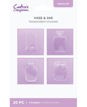 Crafter's Companion Vase & Jar Transparent Stickers (CC-STIK-VASJAR) Crafter's Companion Vase & Jar Transparent Stickers (CC-STIK-VASJAR)